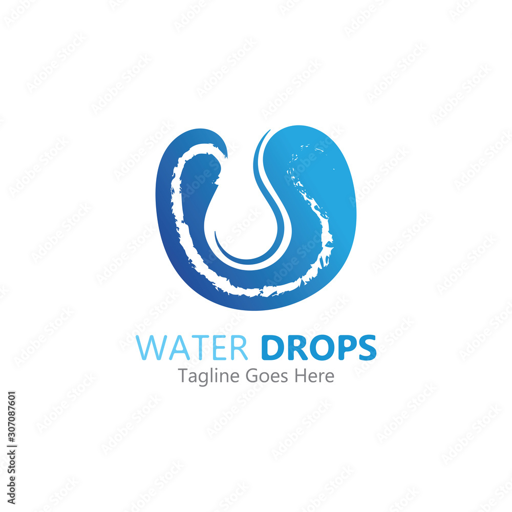 Water drop Logo Template vector illustration design Water drop Logo Template vector illustration design