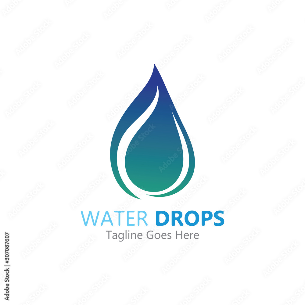 Water drop Logo Template vector illustration design Water drop Logo Template vector illustration design