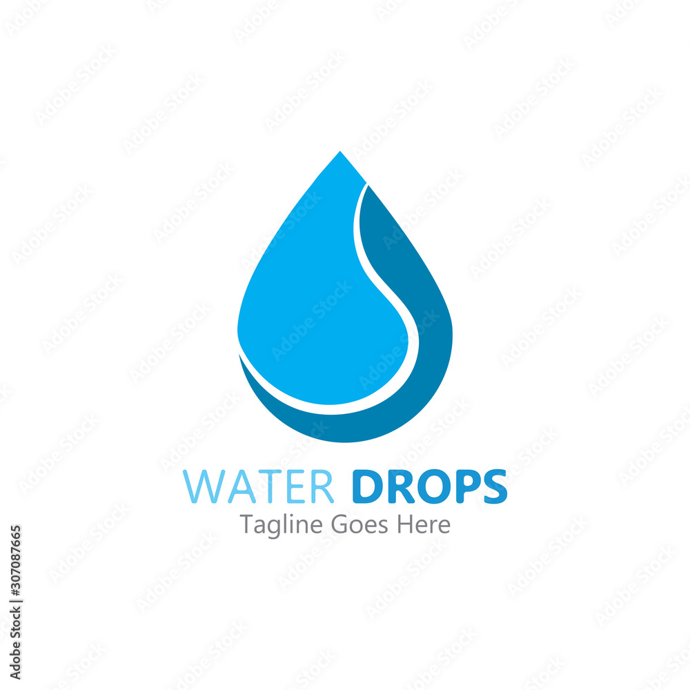 Water drop Logo Template vector illustration design Water drop Logo Template vector illustration design