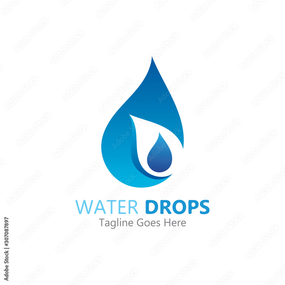 Water drop Logo Template vector illustration design Water drop Logo Template vector illustration design