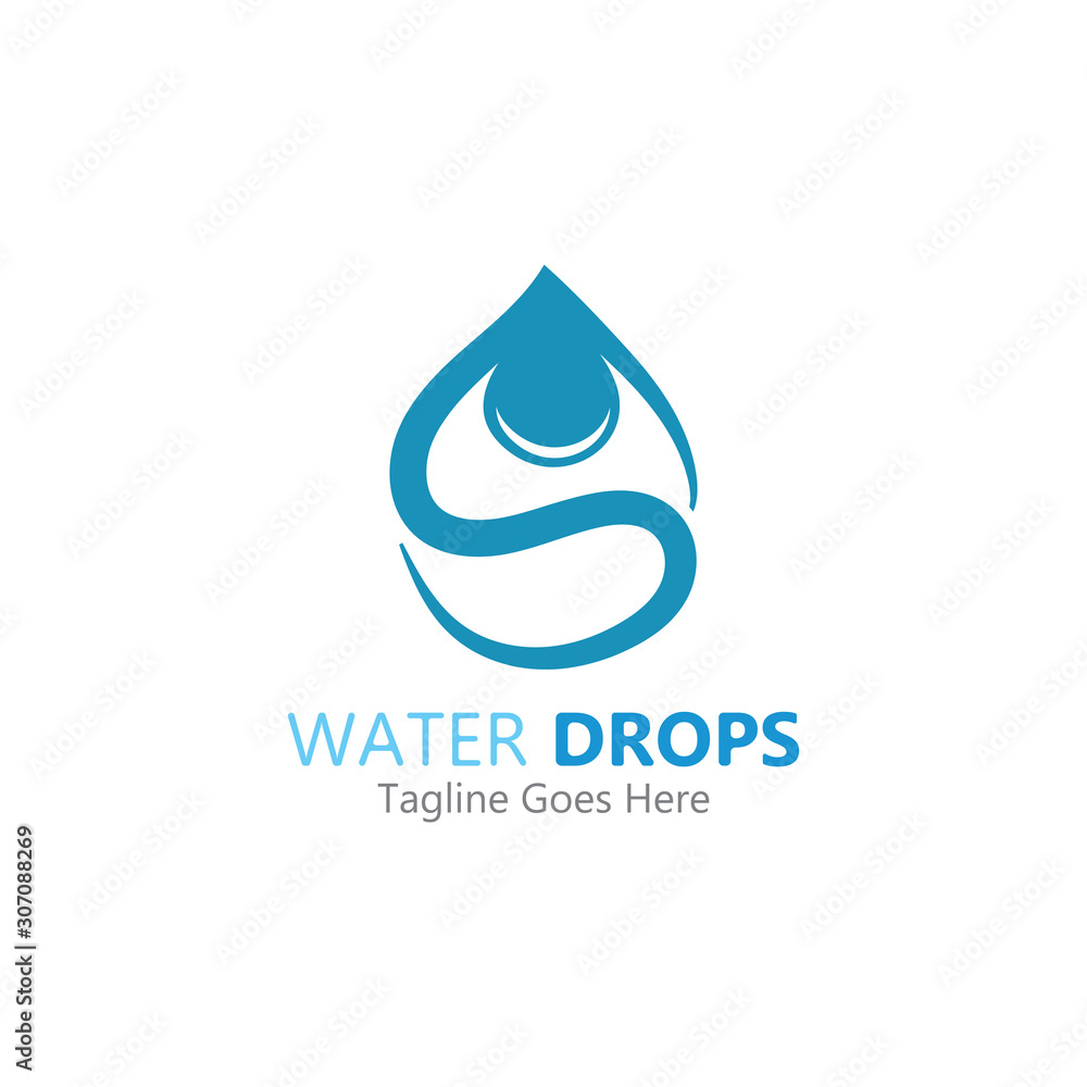 Water drop Logo Template vector illustration design Water drop Logo Template vector illustration design