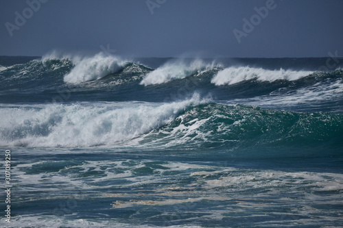 stormy seas at East Ballina, New South Wales, Australia