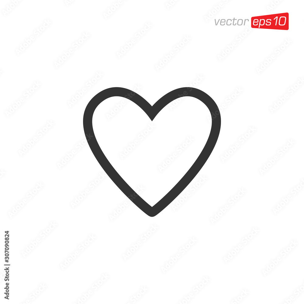 Heart Love Icon Design Vector Heart Love Icon Design Vector