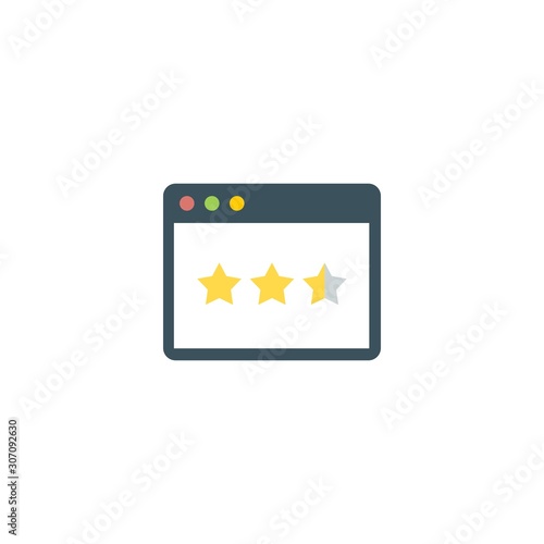 Ranking creative icon. flat multicolored illustration. From SEO icons collection. Isolated Ranking sign on white background.