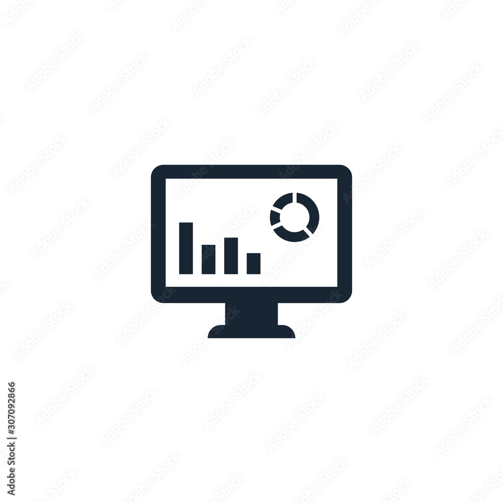 Web analytics creative icon. filled multicolored illustration. From SEO icons collection. Isolated Web analytics sign on white background.