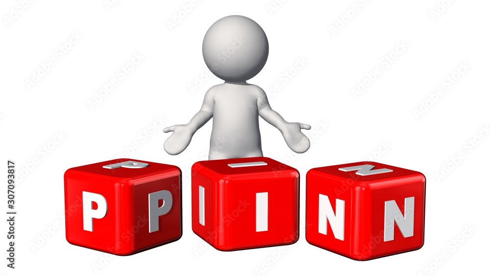 PIN signs represented on red cubes with 3D people - isolated on white background - 3D illustration PIN signs represented on red cubes with 3D people - isolated on white background - 3D illustration