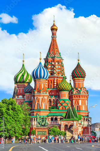 St. Basil's Cathedral on the Red Square, Moscow, Russia