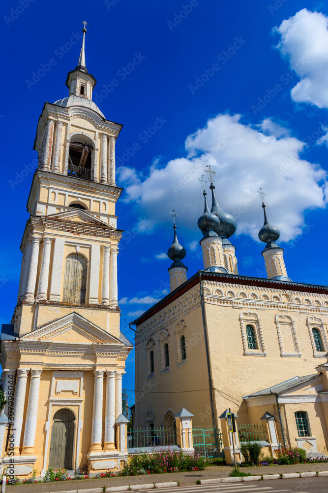 Smolensk church in Suzdal, Russia. Golden ring of Russia