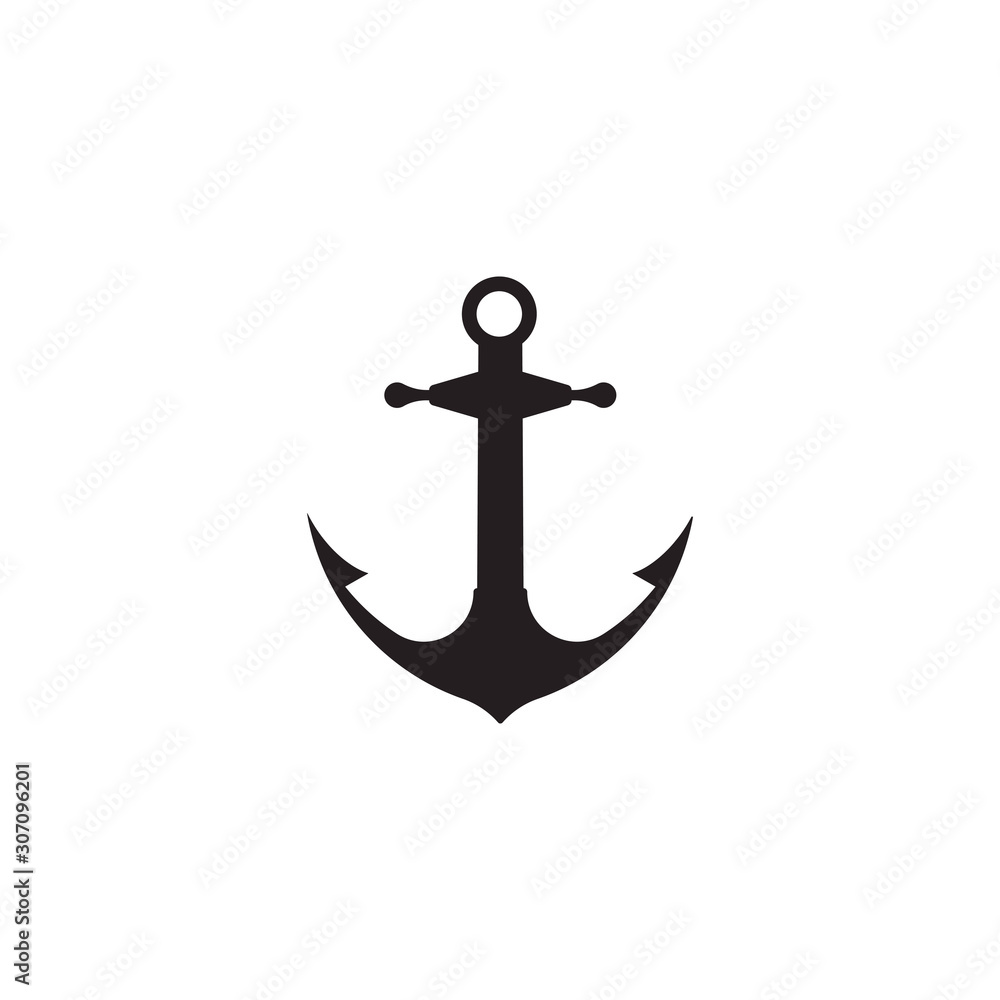 Anchor icon Logo Template vector Anchor icon Logo Template vector