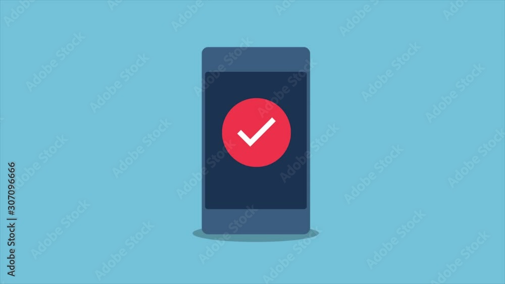 Secure mobile sign in, data protection, password login, access concept. 2d animation, video clip. 