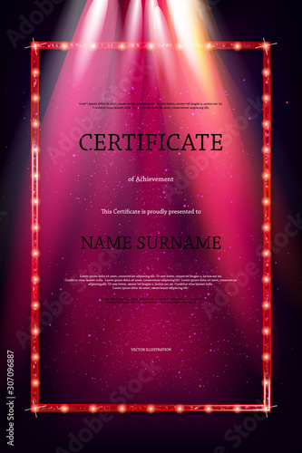 Luxury certificate template