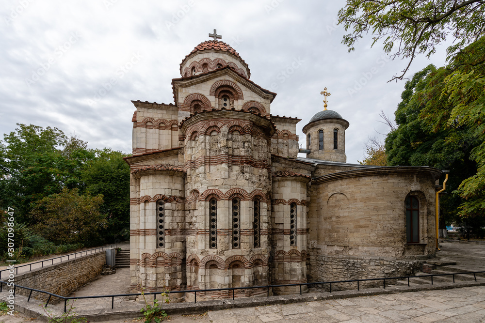Facade of The Church of St John the Baptist, Church of St John the Precursor, 717 AD, Kerch, Russia Facade of The Church of St John the Baptist, Church of St John the Precursor, 717 AD, Kerch, Russia