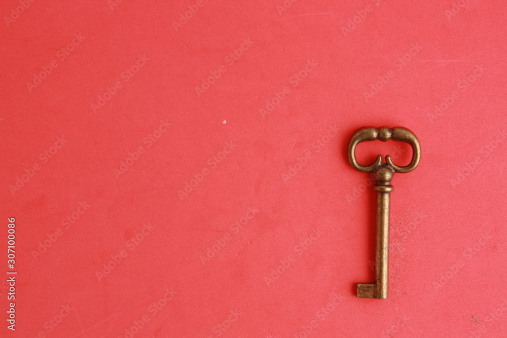 nice antique copper closet key nice antique copper closet key