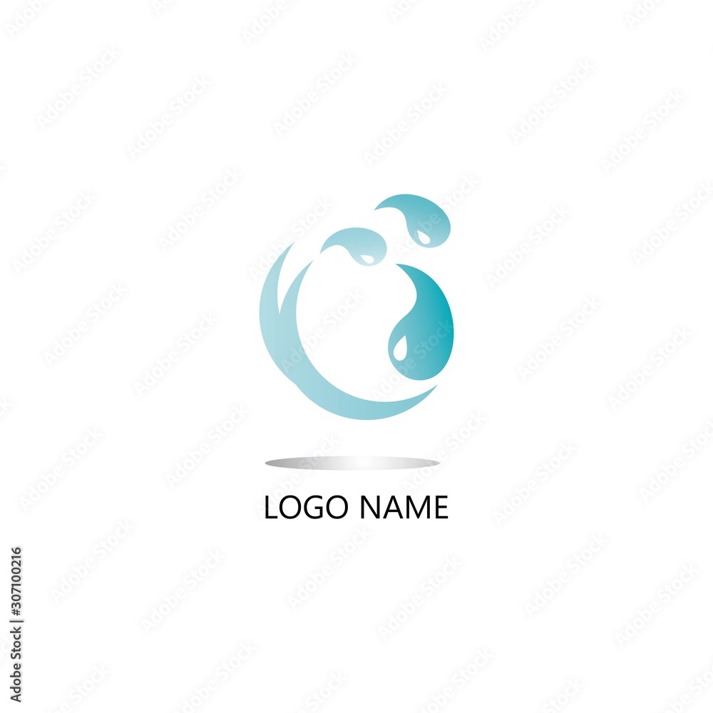 Wave logo vector illustration template Wave logo vector illustration template