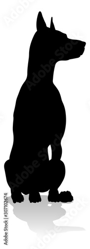 A detailed animal silhouett...