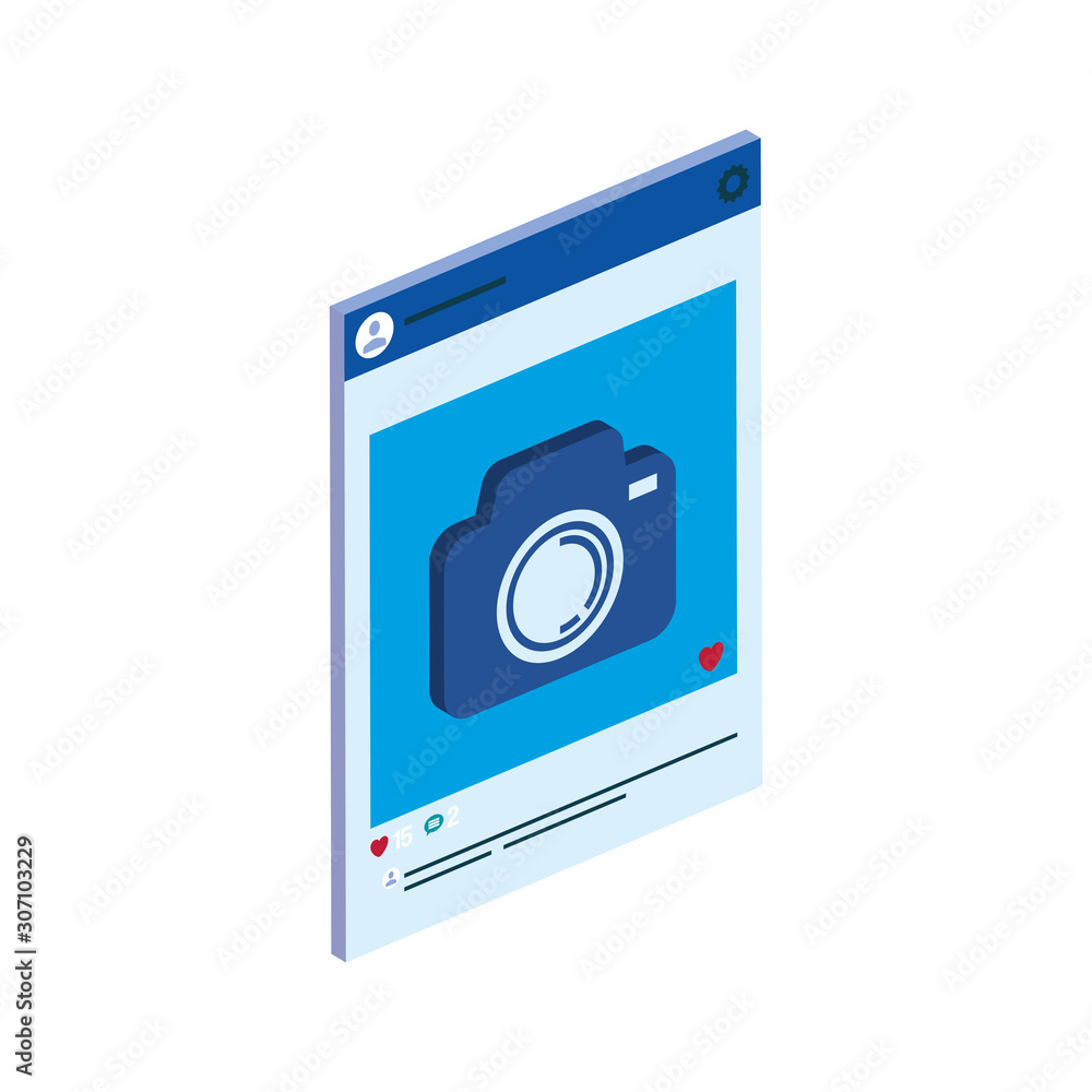 Isomatric camera design, Device gadget technology photography equipment digital and photo theme Vector illustration Isomatric camera design, Device gadget technology photography equipment digital and photo theme Vector illustration