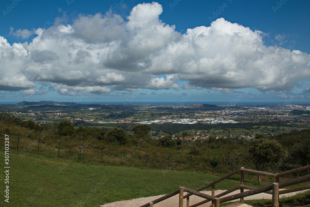 View of Santander from nature park Cabarceno,province Pas-Miera in Spain View of Santander from nature park Cabarceno,province Pas-Miera in Spain