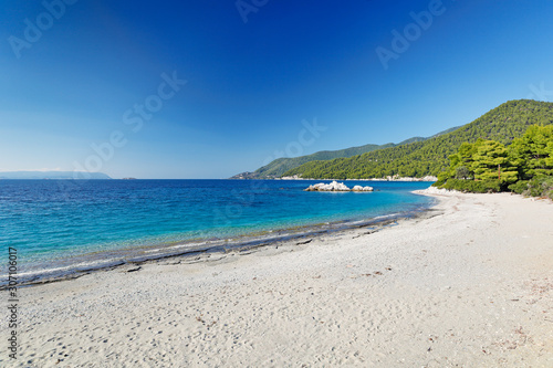 The beach Milia of Skopelos, Greece