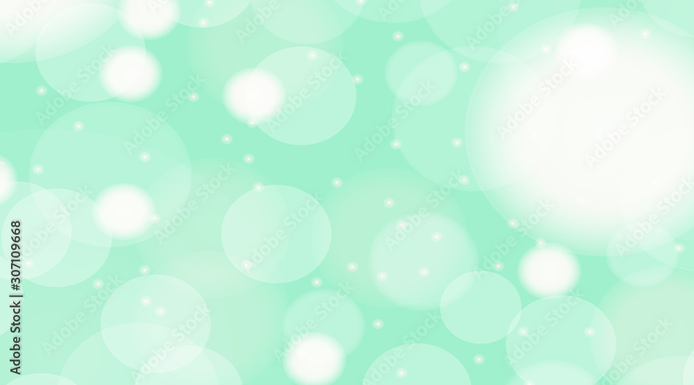 Background design with bright bubbles on green wall Background design with bright bubbles on green wall