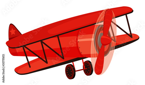 Single picture of helicopter in red colr