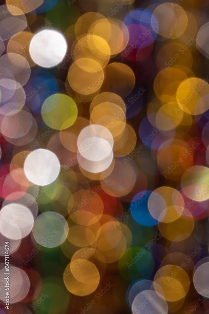 Christmas lights out of focus. Christmas lights out of focus.