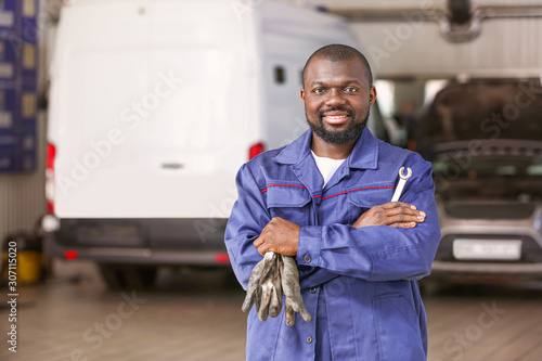 African-American mechanic i...