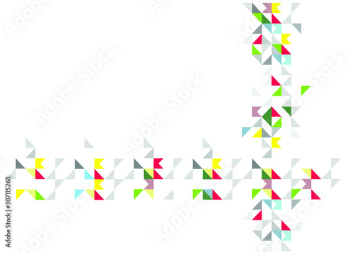 abstract geometric colored background with triangles, vector illustration