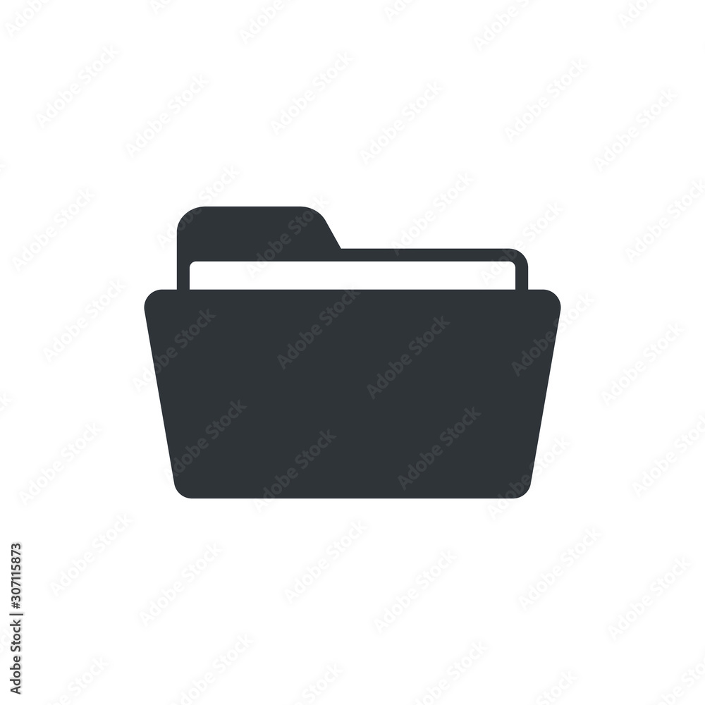 Open folder icon, vector isolated Open folder icon, vector isolated