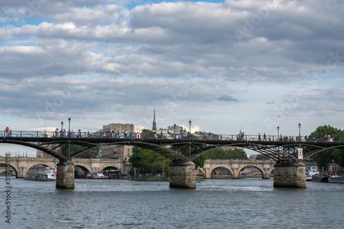 Bridge Pont des amoureux at Paris, France © Gnac49