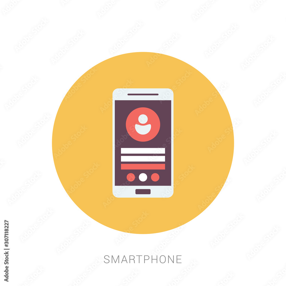 Smartphone icon with isolated blank screen. Modern simple flat telephone sign. Smartphone icon with isolated blank screen. Modern simple flat telephone sign.