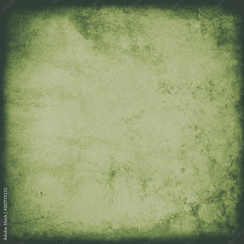 Vintage green background, old paper texture, grunge, vintage, retro,  Christmas, paper, rough, faded, spots, stains, frame ilustração do Stock |  Adobe Stock