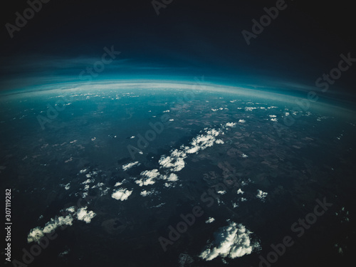 curvature of the earth. real photo from space