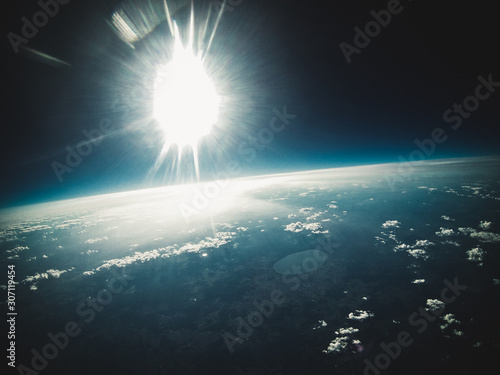 Fototapeta Naklejka Na Ścianę i Meble -  curvature of the earth. real photo from space