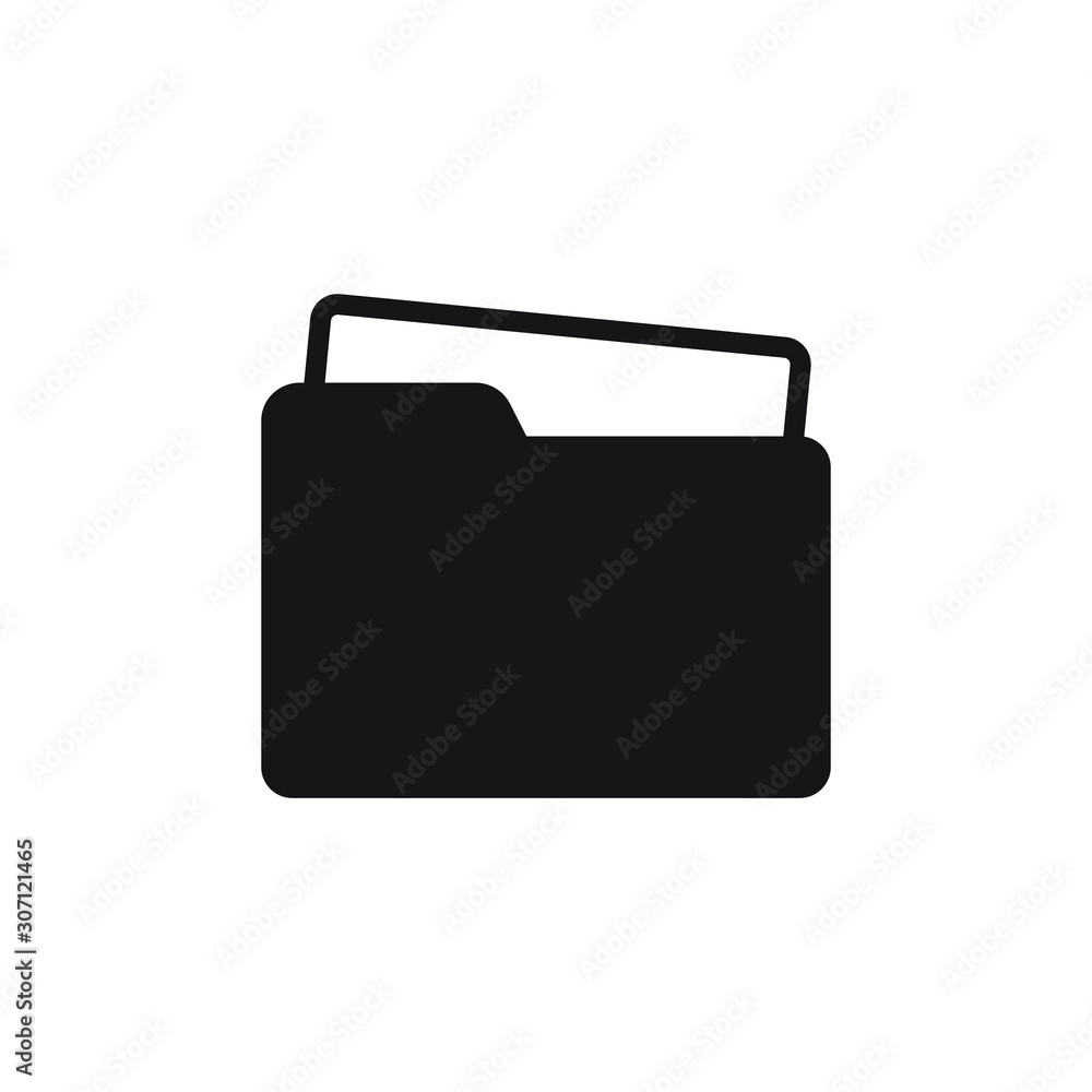 Open folder icon, vector isolated Open folder icon, vector isolated