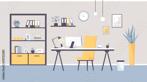 Workplace design. Illustration of a study © Assemit