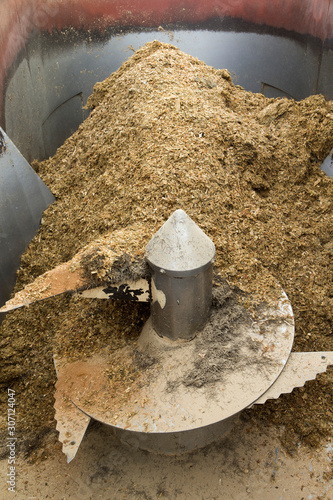 Cattlefeed. Feedmixer. Farming. Netherlands photo