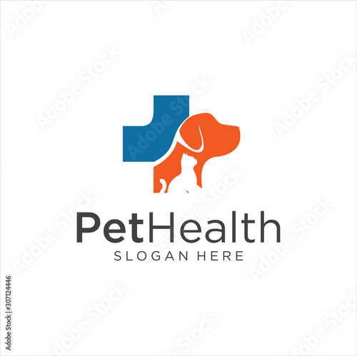 Pet Shop Logo Design Stock Illustrations  . Pet logo design . Dog cat logo . Animal Pet Care Logo . Vet logo, Pet Store . Pet Health Logo