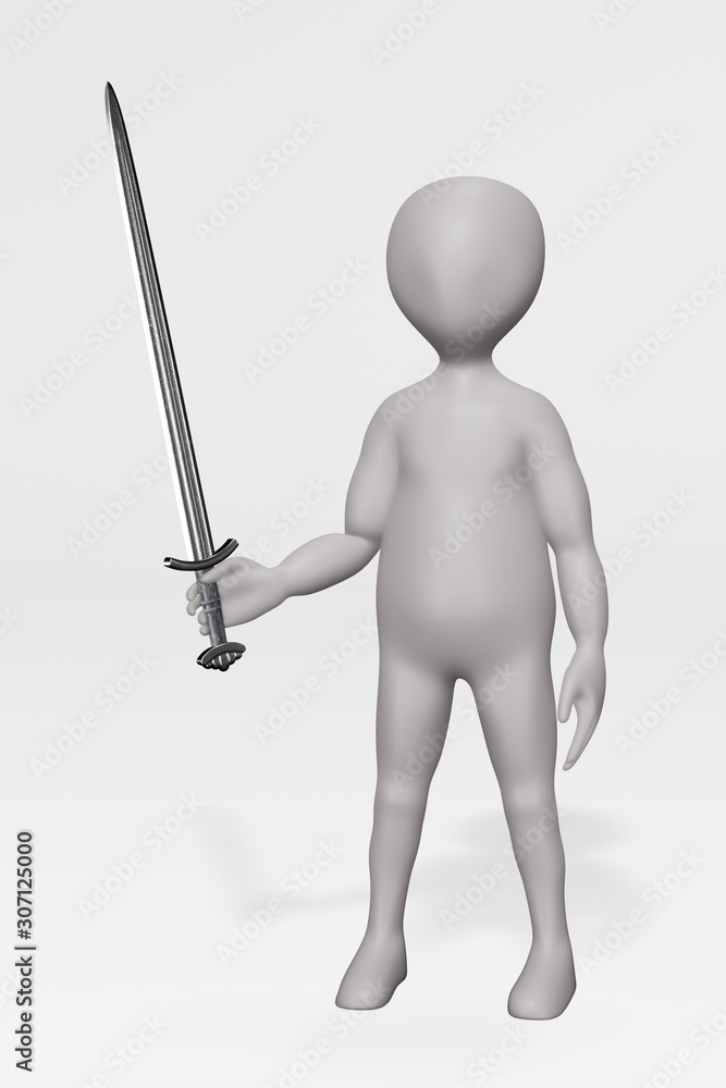 3D Render of Cartoon Character as Viking Warrior 3D Render of Cartoon Character as Viking Warrior