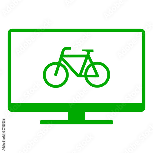 Fahrrad und Monitor