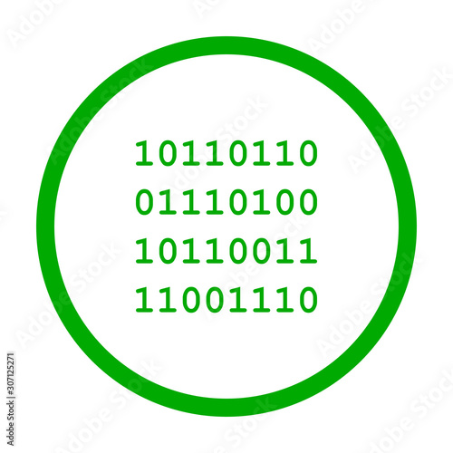 Binärcode und Kreis