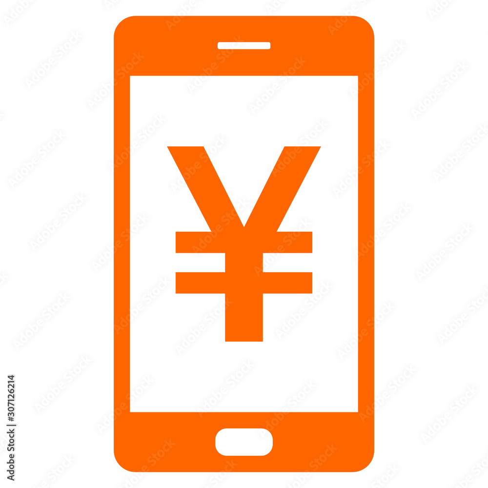 Obraz premium Yen und Smartphone
