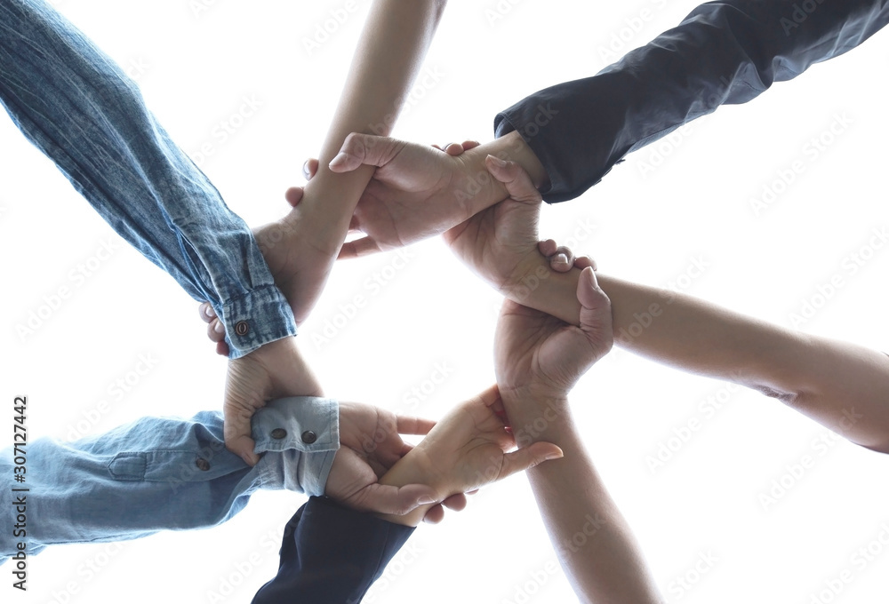 Business teamwork trust commitment as support which Business Partners holding hands relationship marketing for reach successful achievement and meeting commit concept Business teamwork trust commitment as support which Business Partners holding hands relationship marketing for reach successful achievement and meeting commit concept