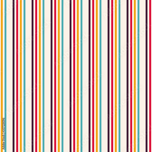 Seamless pattern with colorful vertical stripes
