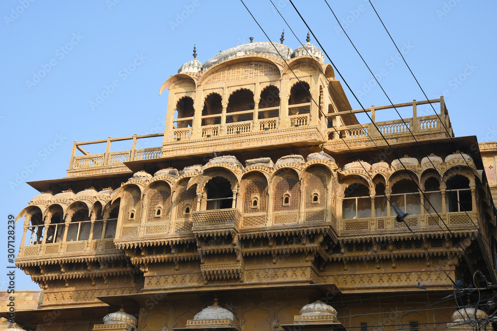 Haveli inside Golden Fort, Jaisalmer, Rajasthan, India