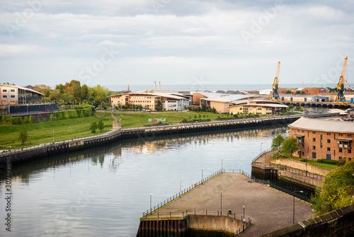 River Wear at Sunderland looking toward university campuses