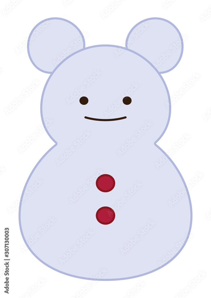 かわいい ねずみ 雪だるま かわいい ねずみ 雪だるま