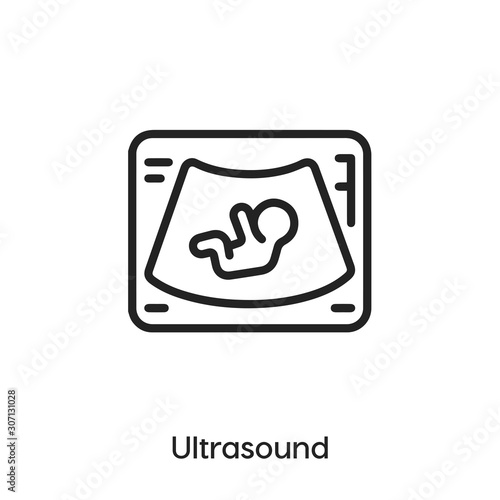 ultrasound icon vector sign symbol
