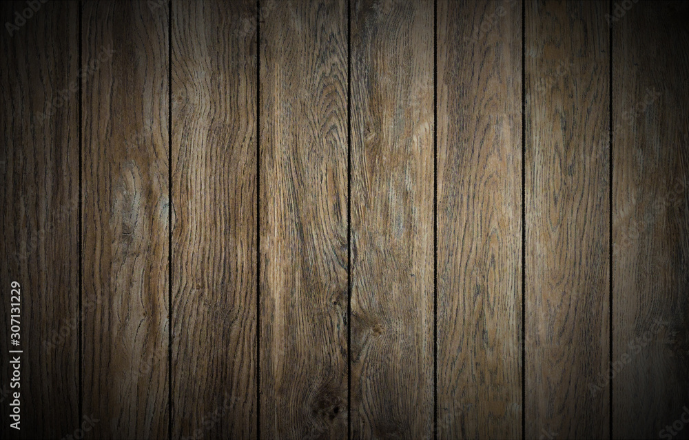 Obraz premium Brown wood texture. Abstract background, empty template. Vintage