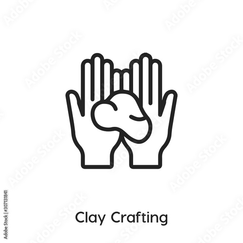 clay crafting icon vector. Potters wheel icon vector symbol illustration. Modern simple vector icon for your design. clay crafting  icon vector	