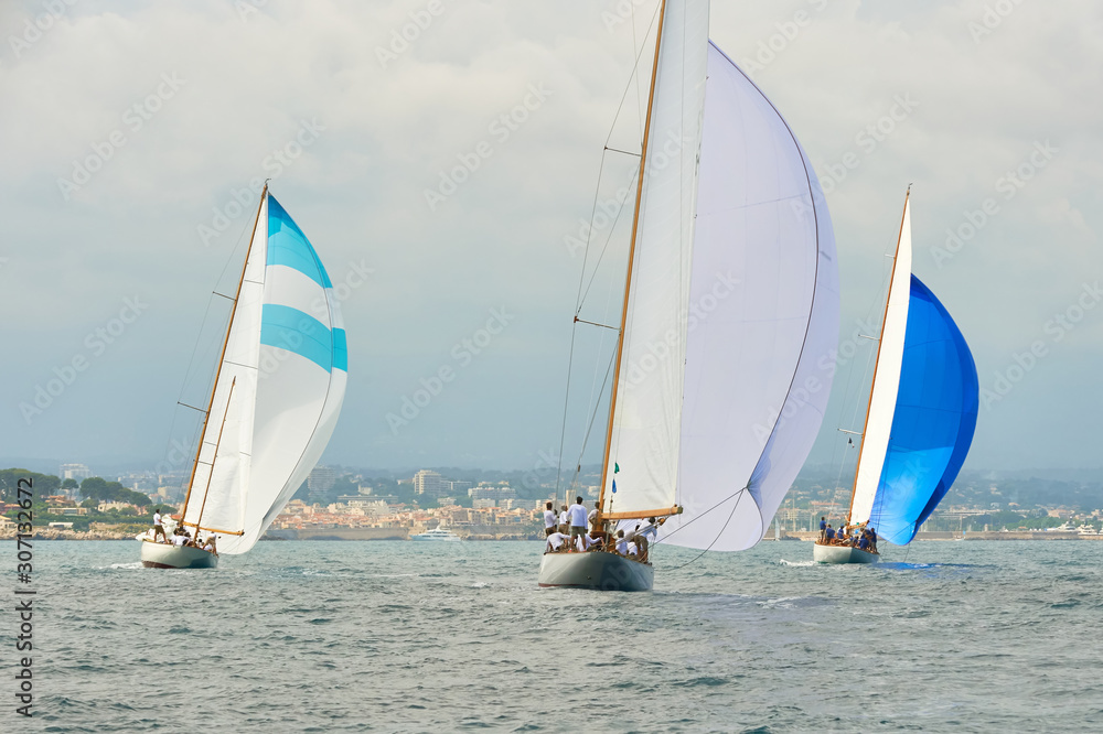 Obraz premium Sailing yacht race. Yachting. Sailing